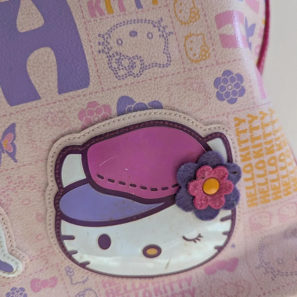 Hello Kitty Pink Tote with Butterfly Accents